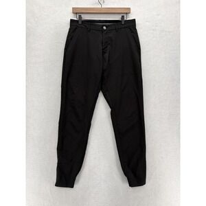 Primo Pants Mens 31 Black Golf Joggers Ankle Zip Tapered Athletic Tech Travel